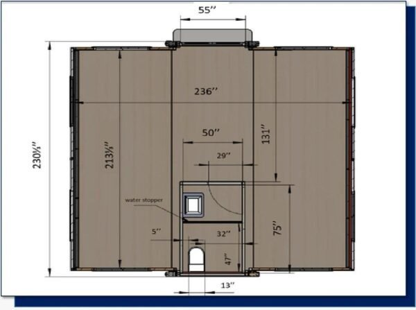 Mobiler Wohncontainer / Luxus-Tiny-Haus 19 Fuß x 20 Fuß – Bild 2